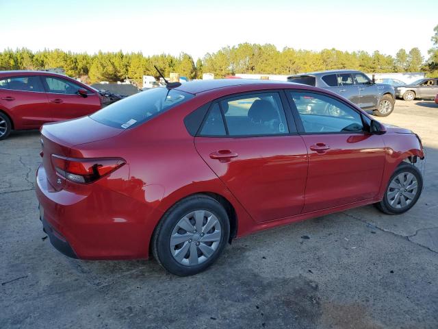 3KPA24AD0LE323158 - 2020 KIA RIO LX RED photo 3