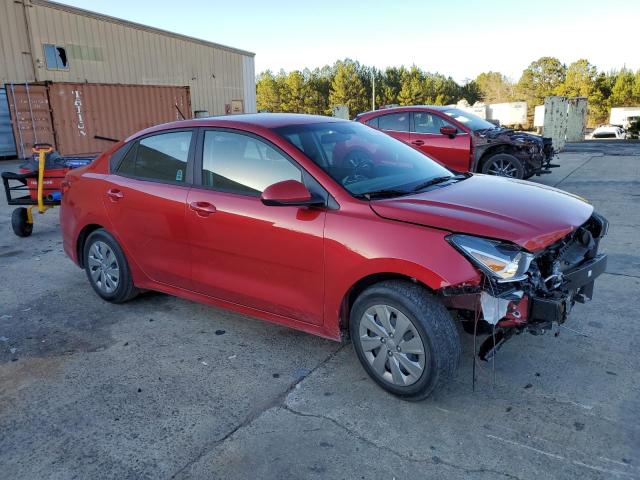 3KPA24AD0LE323158 - 2020 KIA RIO LX RED photo 4