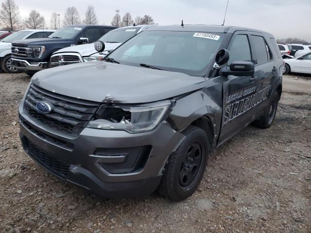 1FM5K8AR8GGA19064 - 2016 FORD EXPLORER POLICE INTERCEPTOR GRAY photo 1