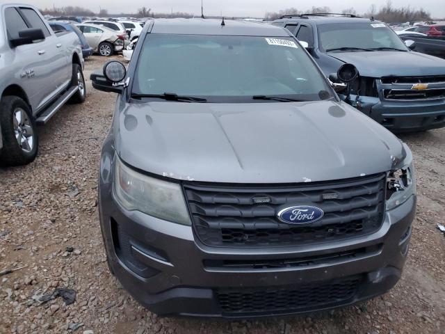 1FM5K8AR8GGA19064 - 2016 FORD EXPLORER POLICE INTERCEPTOR GRAY photo 5