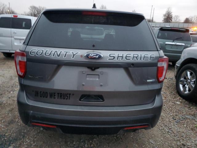 1FM5K8AR8GGA19064 - 2016 FORD EXPLORER POLICE INTERCEPTOR GRAY photo 6