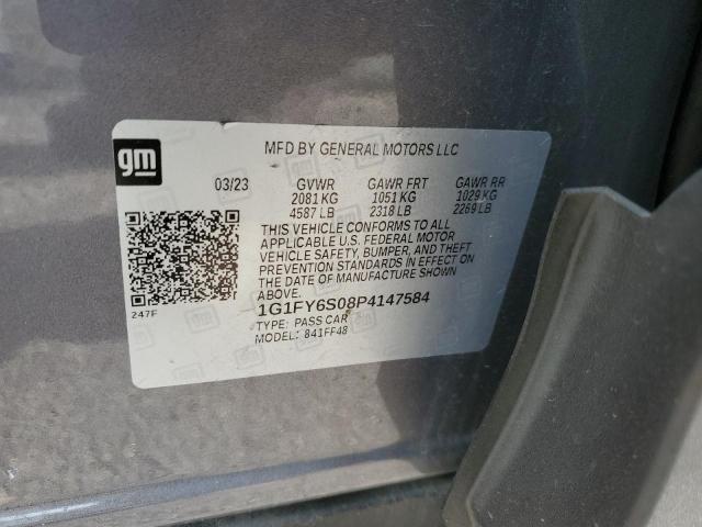 1G1FY6S08P4147584 - 2023 CHEVROLET BOLT EUV LT GRAY photo 12