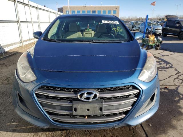 KMHD35LH2GU269736 - 2016 HYUNDAI ELANTRA GT BLUE photo 5