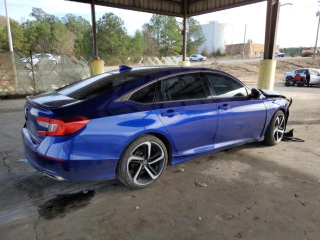 1HGCV1F37LA049556 - 2020 HONDA ACCORD SPORT BLUE photo 3