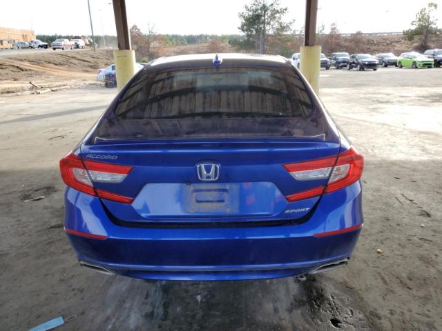 1HGCV1F37LA049556 - 2020 HONDA ACCORD SPORT BLUE photo 6