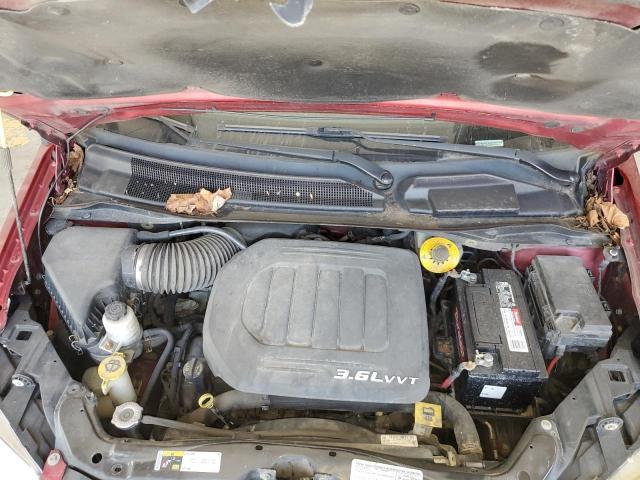 2C4RC1CG2FR619470 - 2015 CHRY TOWN & COUNTRY TOURING L MAROON photo 12