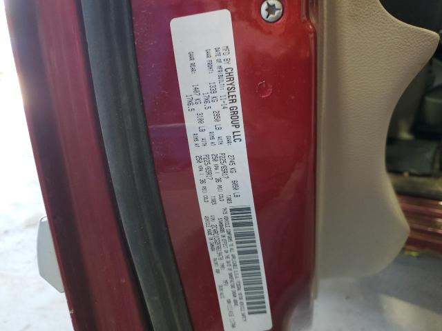 2C4RC1CG2FR619470 - 2015 CHRY TOWN & COUNTRY TOURING L MAROON photo 13