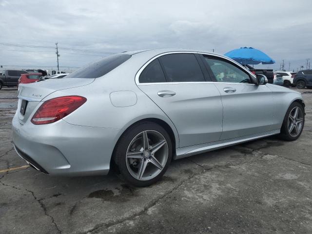 55SWF4KB5FU023538 - 2015 MERCEDES-BENZ C 300 4MATIC SILVER photo 3