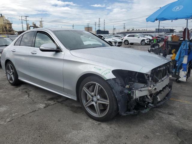 55SWF4KB5FU023538 - 2015 MERCEDES-BENZ C 300 4MATIC SILVER photo 4