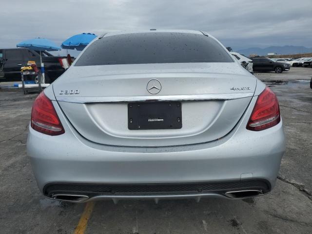 55SWF4KB5FU023538 - 2015 MERCEDES-BENZ C 300 4MATIC SILVER photo 6
