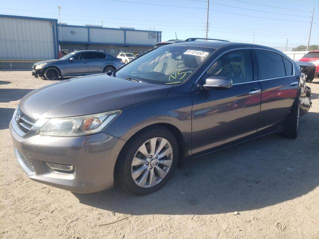 1HGCR3F85DA044689 - 2013 HONDA ACCORD EXL GRAY photo 1