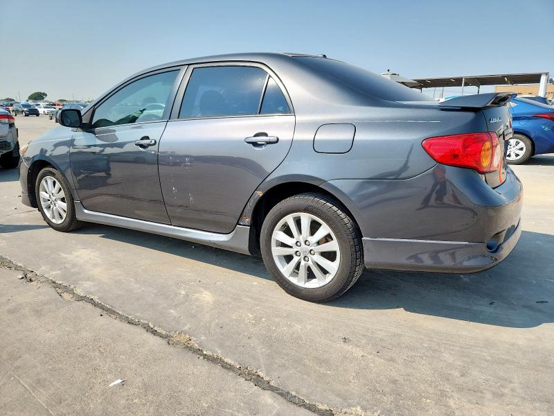 2T1BU40E19C120182 - 2009 TOYOTA COROLLA BASE رمادي صورة 2