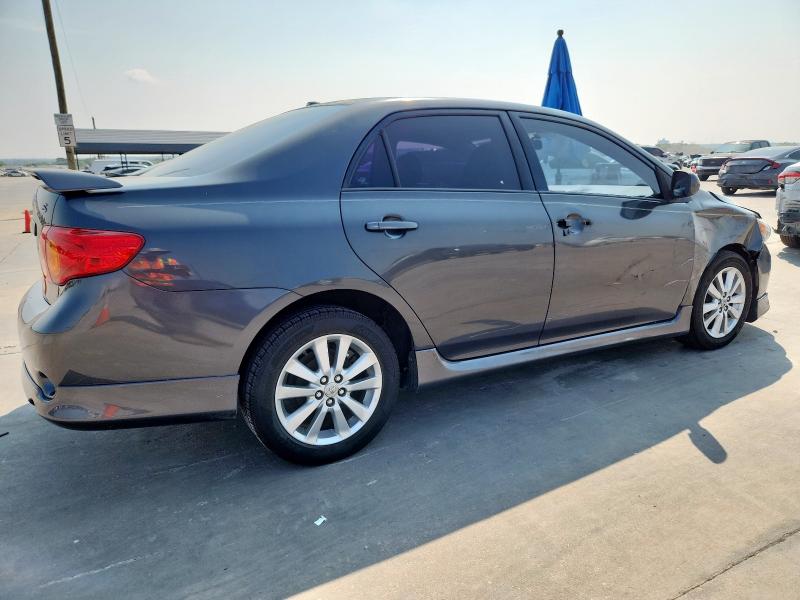 2T1BU40E19C120182 - 2009 TOYOTA COROLLA BASE رمادي صورة 3