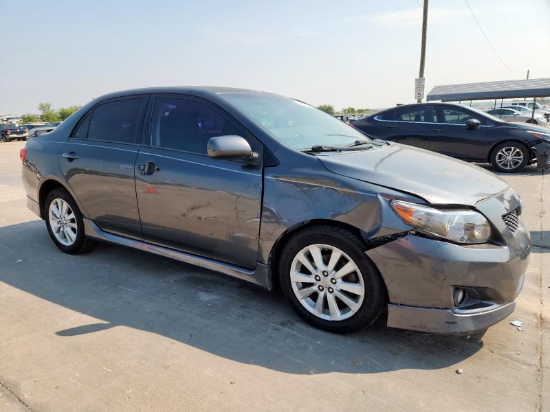 2T1BU40E19C120182 - 2009 TOYOTA COROLLA BASE رمادي صورة 4