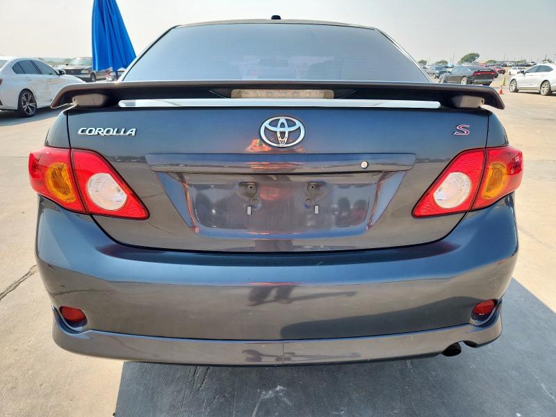 2T1BU40E19C120182 - 2009 TOYOTA COROLLA BASE رمادي صورة 6