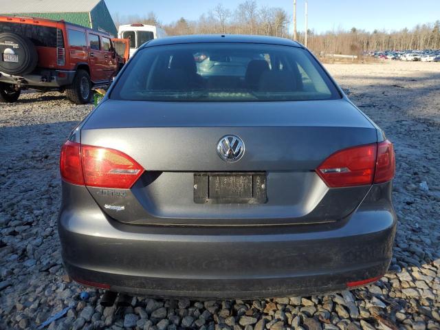 3VW1K7AJ3BM076761 - 2011 VOLKSWAGEN JETTA BASE GRAY photo 6