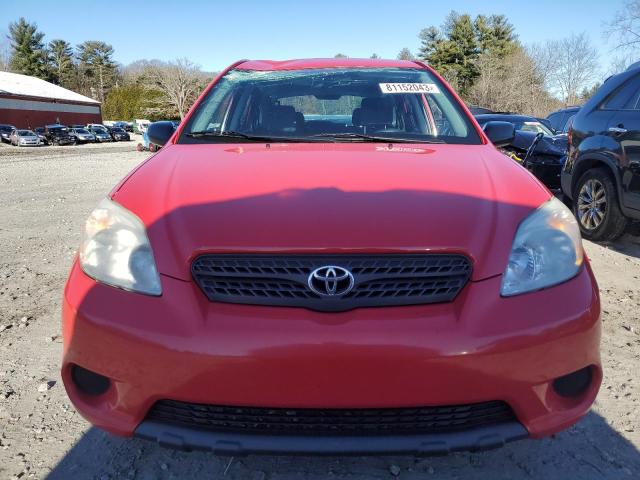 2T1KR32E88C713125 - 2008 TOYOTA COROLLA MA XR RED photo 5