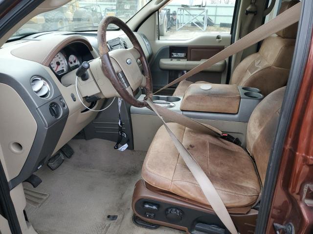 1FTPW14555KE56578 - 2005 FORD F150 SUPERCREW BROWN photo 7