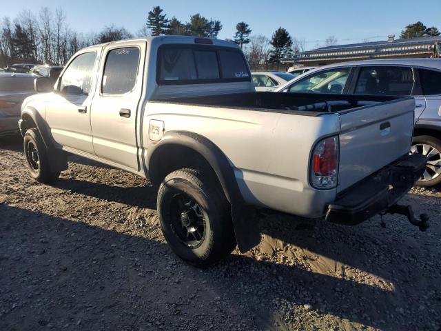 5TEGM92N02Z051436 - 2002 TOYOTA TACOMA DOUBLE CAB PRERUNNER SILVER photo 2