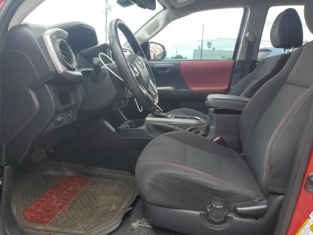 3TMAZ5CN1JM059541 - 2018 TOYOTA TACOMA DOUBLE CAB RED photo 7