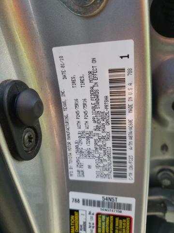 5TFAZ5CN2JX058313 - 2018 TOYOTA TACOMA DOUBLE CAB Күміс фото 12