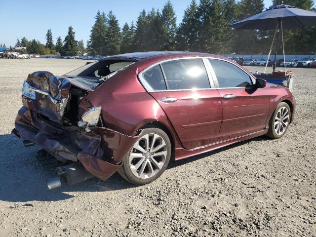 1HGCR2F56DA049710 - 2013 HONDA ACCORD SPORT MAROON photo 3