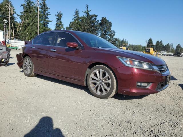 1HGCR2F56DA049710 - 2013 HONDA ACCORD SPORT MAROON photo 4