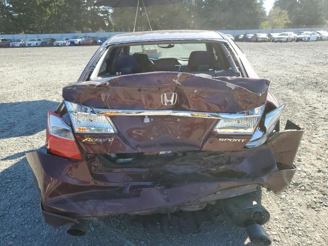 1HGCR2F56DA049710 - 2013 HONDA ACCORD SPORT MAROON photo 6