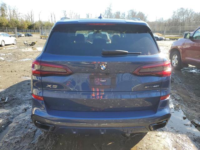 5UXCR6C04N9J94034 - 2022 BMW X5 XDRIVE40I BLUE photo 6