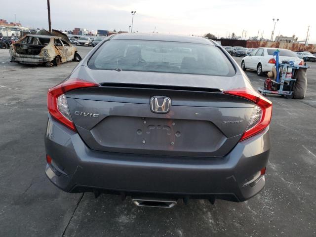 2HGFC2F81KH582491 - 2019 HONDA CIVIC SPORT GRAY photo 6