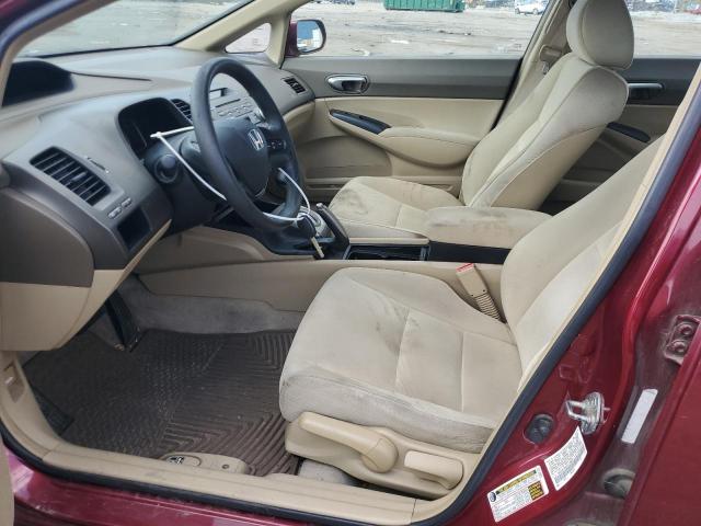 1HGFA16557L136201 - 2007 HONDA CIVIC LX 勃艮第红 照片 7