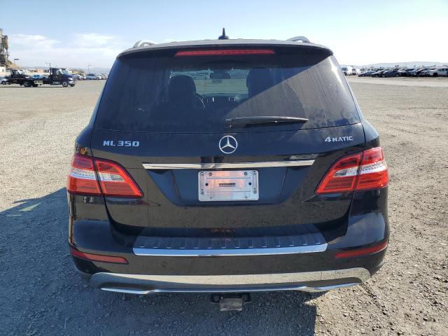 4JGDA5HB0CA000771 - 2012 MERCEDES-BENZ ML 350 4MATIC BLACK photo 6
