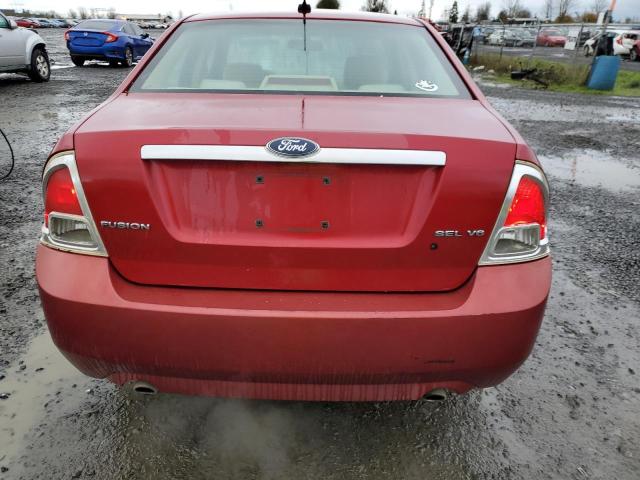 3FAHP081X7R182933 - 2007 FORD FUSION SEL RED photo 6