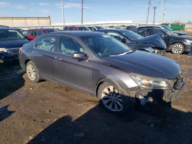 1HGCR2F70DA255140 - 2013 HONDA ACCORD EX GRAY photo 4