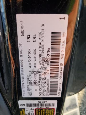 5TFSZ5AN8GX037868 - 2016 TOYOTA TACOMA ACCESS CAB Черный фото 13