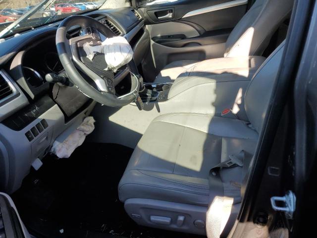 5TDKKRFH7FS044460 - 2015 TOYOTA HIGHLANDER XLE GRAY photo 7