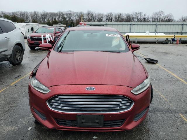 3FA6P0H79DR155293 - 2013 FORD FUSION SE BURGUNDY photo 5