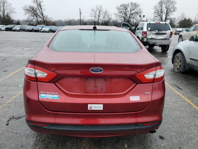 3FA6P0H79DR155293 - 2013 FORD FUSION SE BURGUNDY photo 6