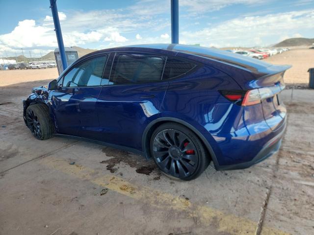 7SAYGDEFXNF542785 - 2022 TESLA MODEL Y Blau Foto 2