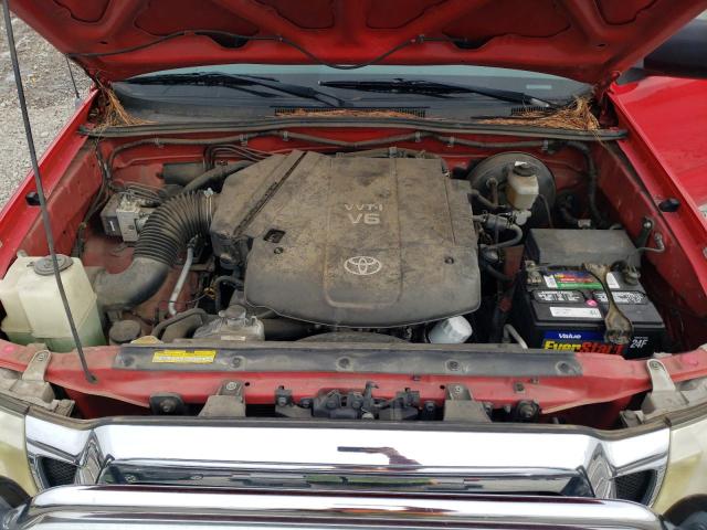 3TMJU62N97M039486 - 2007 TOYOTA TACOMA DOUBLE CAB PRERUNNER RED photo 11