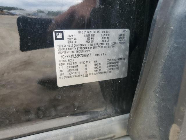 1GKKNMLS5HZ268617 - 2017 GMC ACADIA SLT-1 黑色 照片 13