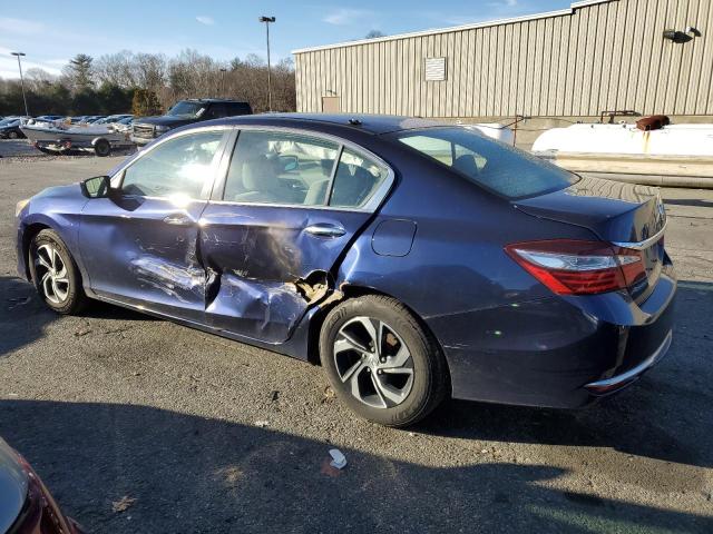 1HGCR2F39HA071818 - 2017 HONDA ACCORD LX BLUE photo 2