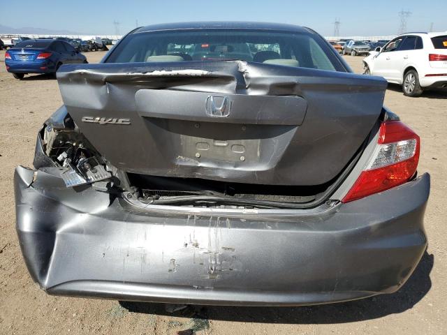 19XFB2F59CE365811 - 2012 HONDA CIVIC LX Темно-сірий фото 6