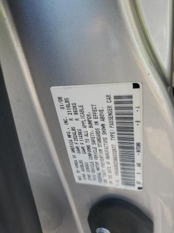 19UUA66238A032877 - 2008 ACURA TL SILVER photo 12