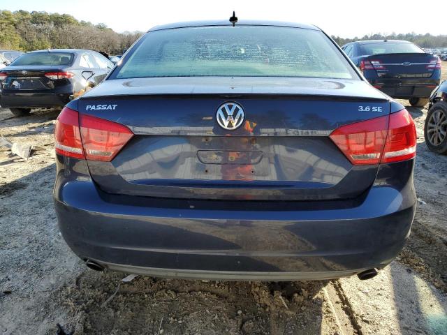 1VWBM7A38CC085197 - 2012 VOLKSWAGEN PASSAT SE BLUE photo 6