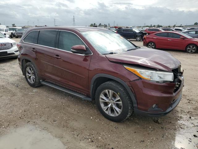 5TDZKRFH2ES006034 - 2014 TOYOTA HIGHLANDER LE MAROON photo 4