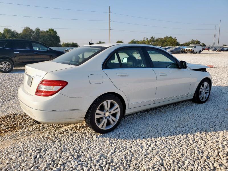 WDDGF81X59F209161 - 2009 MERCEDES-BENZ C 300 4MATIC WHITE photo 3