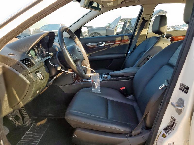 WDDGF81X59F209161 - 2009 MERCEDES-BENZ C 300 4MATIC WHITE photo 7