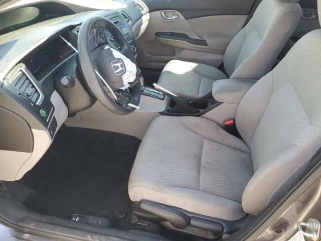 2HGFB2F58FH521606 - 2015 HONDA CIVIC LX ნაცრისფერი ფოტო 7