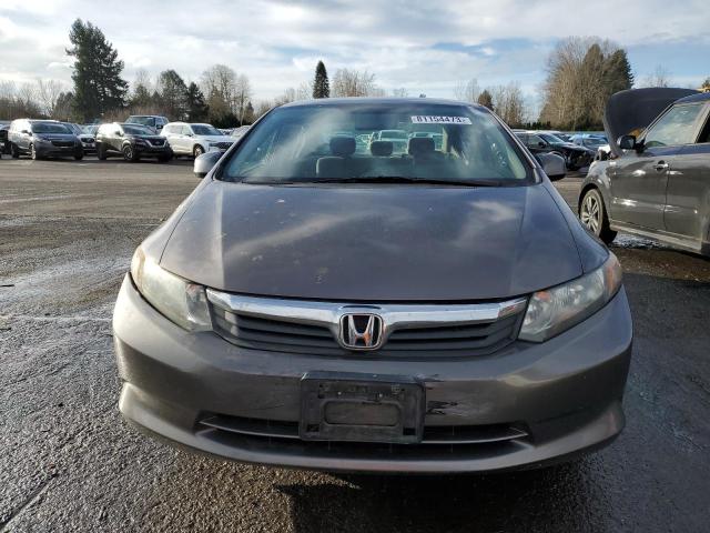 19XFB2F59CE349866 - 2012 HONDA CIVIC LX GRAY photo 5